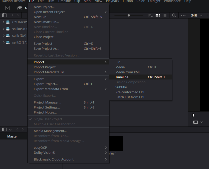 Import/Open XML in DaVinci Resolve: A Step-by-Step Guide