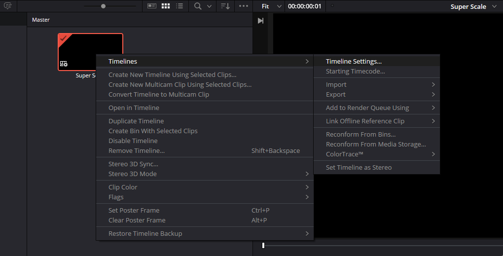 Upscale Video Using Super Scale In Davinci Resolve