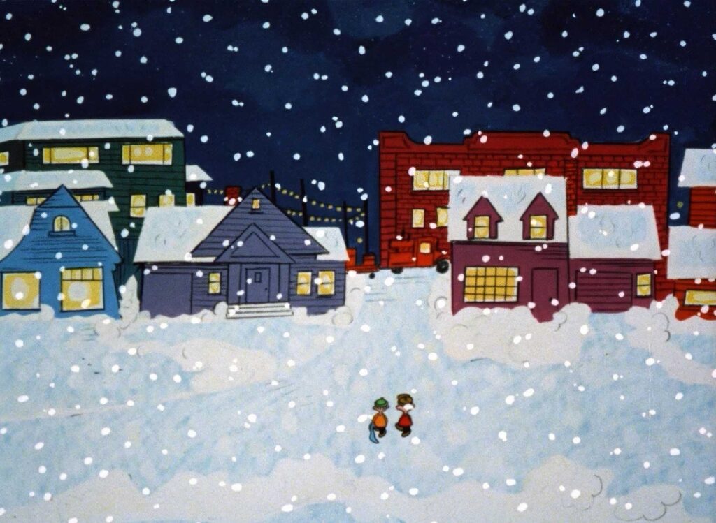a charlie brown christmas cinematography by bill melendez day establishing shot hard light sunlight shot 011