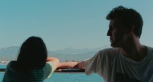 aftersun cinematography by gregory oke exterior day wide shot establishing shot hard light sunlight shot 020