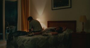 aftersun cinematography by gregory oke interior night medium close up soft light artificial light shot 008