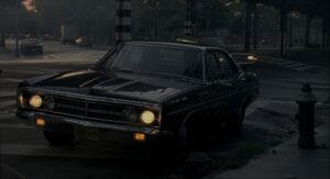 american gangster cinematography by harris savides exterior night establishing shot artificial light car shot 064