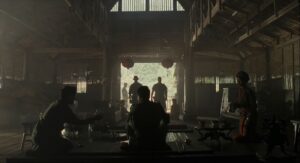 american gangster cinematography by harris savides interior medium shot three shot artificial light shot 046