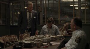 american gangster cinematography by harris savides night medium close up three shot artificial light shot 038