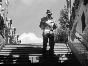 breathless cinematography by raoul coutard day medium shot backlight daylight shot 050