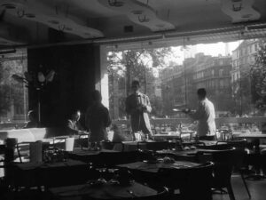 breathless cinematography by raoul coutard day wide shot two shot side lighting shot 067