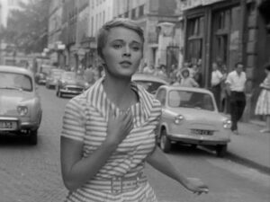 breathless cinematography by raoul coutard exterior day extreme close up three shot daylight car shot 027