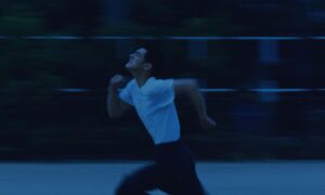 chungking express cinematography by christopher doyle exterior night medium close up artificial light shot 012