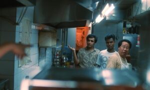 chungking express cinematography by christopher doyle interior day medium wide shot two shot hard light fluorescent shot 043