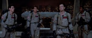 ghostbusters cinematography by laszlo kovacs night medium close up three shot artificial light shot 063