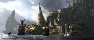 how to train your dragon 2 cinematography by gil zimmerman day establishing shot side lighting daylight shot 005