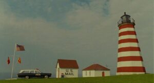 moonrise kingdom cinematography by robert d yeoman day establishing shot overcast car shot 058