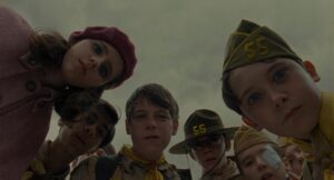 moonrise kingdom cinematography by robert d yeoman day medium close up three shot shot 027