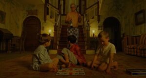 moonrise kingdom cinematography by robert d yeoman night medium shot three shot artificial light shot 066