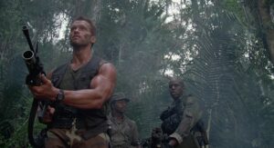 predator cinematography by donald mcalpine day close up three shot shot 038