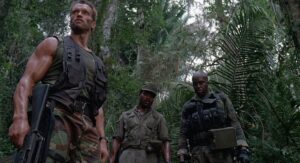 predator cinematography by donald mcalpine day close up three shot shot 042