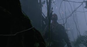 predator cinematography by donald mcalpine medium close up side lighting shot 068