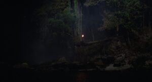 predator cinematography by donald mcalpine night establishing shot artificial light shot 008
