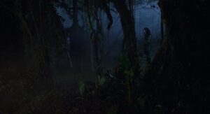 predator cinematography by donald mcalpine night establishing shot artificial light shot 016