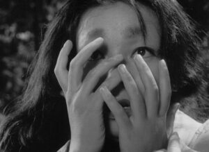 rashomon cinematography by kazuo miyagawa day extreme close up hard light shot 003