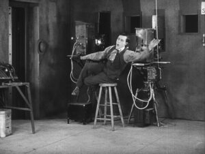 sherlock jr cinematography by elgin lessley interior day medium close up hard light sunlight shot 045