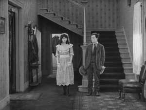 sherlock jr cinematography by elgin lessley interior day medium wide shot two shot sunlight shot 070