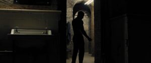 skyfall cinematography by roger deakins interior night medium shot fluorescent shot 067