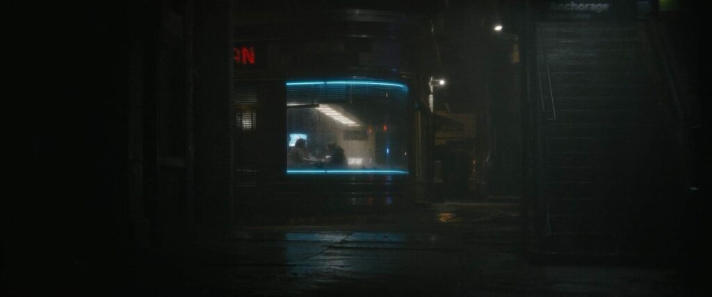 the batman cinematography by greig fraser night establishing shot artificial light shot 016