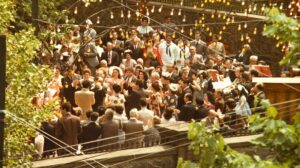 the godfather cinematography by gordon willis day establishing shot hard light daylight shot 046