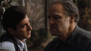 the godfather cinematography by gordon willis extreme close up two shot artificial light shot 040