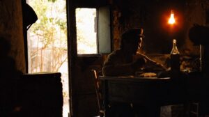 the godfather cinematography by gordon willis interior medium wide shot backlight shot 041