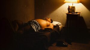 the godfather cinematography by gordon willis interior night establishing shot side lighting artificial light shot 010