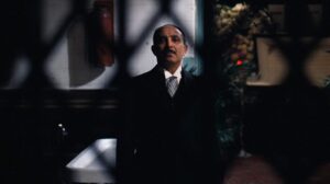 the godfather cinematography by gordon willis interior night medium close up silhouette artificial light shot 065