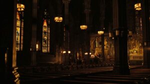 the godfather cinematography by gordon willis night establishing shot artificial light shot 004