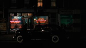 the godfather cinematography by gordon willis night establishing shot artificial light shot 061