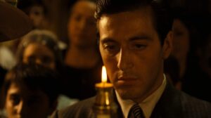 the godfather cinematography by gordon willis night extreme close up artificial light shot 018