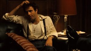 the godfather cinematography by gordon willis night extreme close up silhouette practical light shot 070