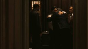 the godfather cinematography by gordon willis night medium close up two shot artificial light shot 030