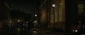 the social network cinematography by jeff cronenweth exterior night wide shot over the shoulder artificial light shot 061
