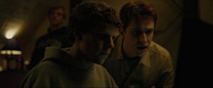 the social network cinematography by jeff cronenweth night extreme close up three shot artificial light shot 018