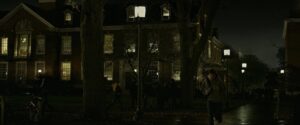 the social network cinematography by jeff cronenweth night wide shot establishing shot artificial light shot 071