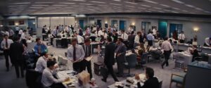 the wolf of wall street cinematography by rodrigo prieto interior day medium wide shot three shot hard light shot 022