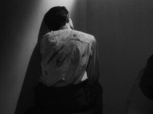 a man escaped cinematography by l once henri burel establishing shot moonlight shot 002