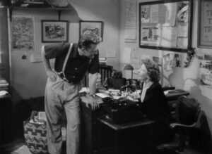 ace in the hole cinematography by charles lang day medium close up hard light shot 058