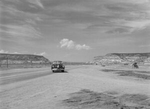 ace in the hole cinematography by charles lang exterior day establishing shot overcast shot 032