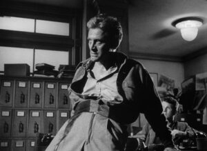 ace in the hole cinematography by charles lang interior day extreme close up fluorescent shot 028