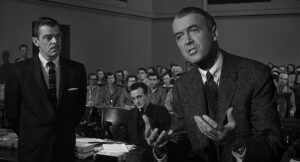 anatomy of a murder cinematography by sam leavitt close up three shot shot 048