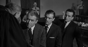 anatomy of a murder cinematography by sam leavitt close up three shot silhouette artificial light shot 054