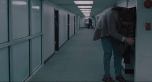 being john malkovich cinematography by lance acord interior day medium close up backlight fluorescent shot 036