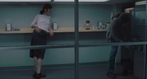 being john malkovich cinematography by lance acord interior day medium shot two shot shot 049